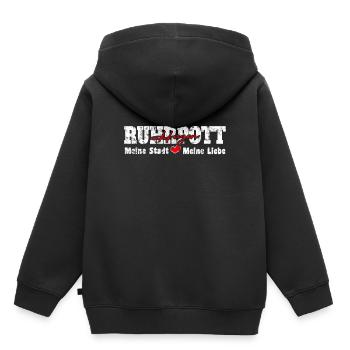 Ruhrpott Hagen Meine Stadt meine Liebe Herz - Kinder Premium Organic Hoodie - Schwarz - Hinten - AI Model Kid Male (0cm)