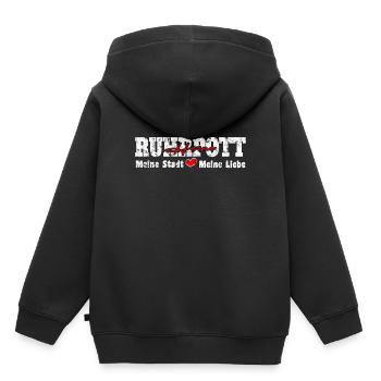 Ruhrpott Herne Meine Stadt meine Liebe Herz - Kinder Premium Organic Hoodie - Schwarz - Hinten - AI Model Kid Male (0cm)
