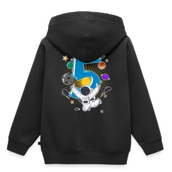 Astronaut 5 Years Space Rocket 5th Birthday - Kids Premium Organic Hoodie - black - Back - AI Model Kid Male (0cm)
