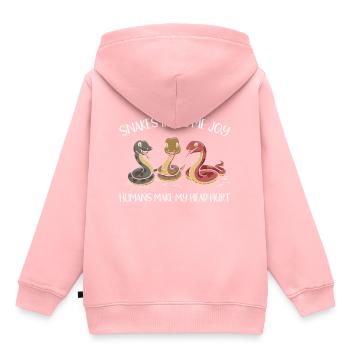 Propriétaire de serpent - Sweat Premium à capuche enfant bio - rose - Dos - AI Model Kid Female (0cm)