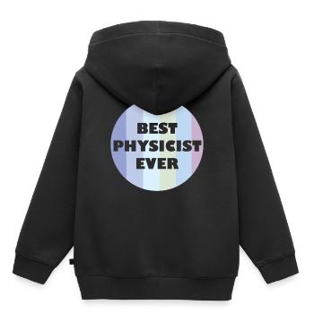 Retro Physics Lover Educational - Kinder Premium Organic Hoodie - Schwarz - Hinten - AI Model Kid Male (0cm)