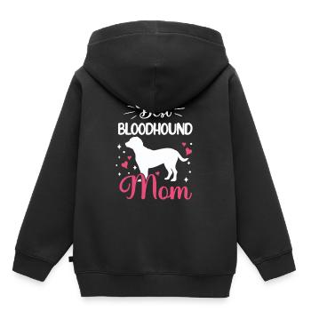 Meilleure maman de lévrier hanovrien - Sweat Premium à capuche enfant bio - noir - Dos - AI Model Kid Male (0cm)