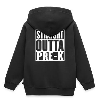 Straight Outta Pre Kindergarten Graduation Funny - Kids Premium Organic Hoodie - black - Back - AI Model Kid Male (0cm)