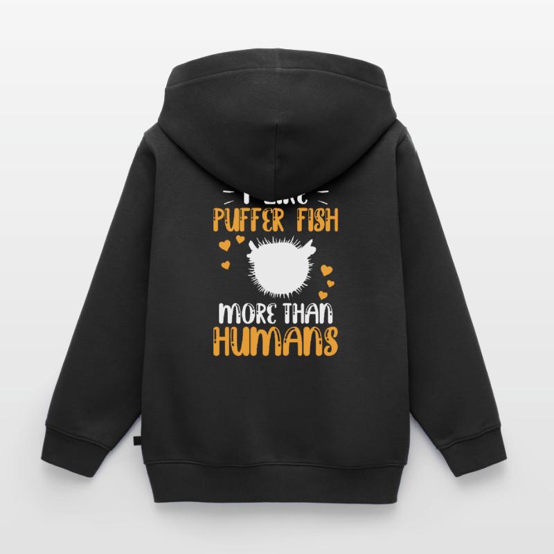 Le poisson-globe ressemble davantage à un poisson-globe géant Sweat Premium à capuche enfant bio