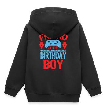 Friend Of the Birthday Boy Gaming Family Party - Kids Premium Organic Hoodie - black - Back - AI Model Kid Male (0cm)