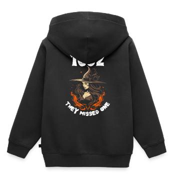 Halloween Witch 1692 - Mysticisme pour la Wicca et les païens - Sweat Premium à capuche enfant bio - noir - Dos - AI Model Kid Male (0cm)
