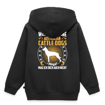 Dislike Australian Cattle Dog - Kids Premium Organic Hoodie - black - Back - AI Model Kid Male (0cm)