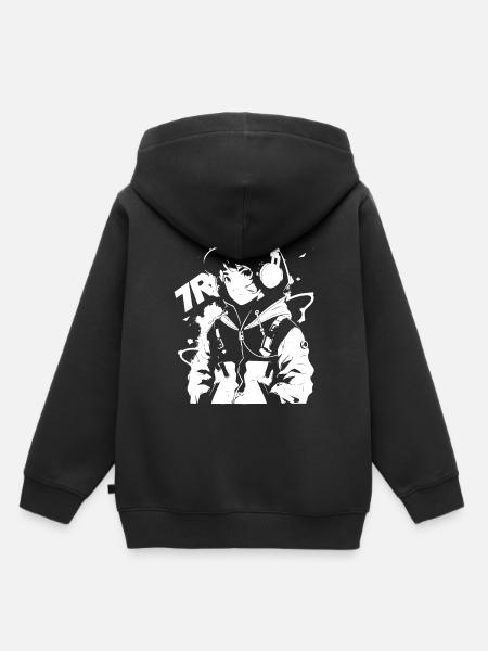 Shibuya's cool Cyberpunk Style Anime Boy Otaku - Kinder Premium Organic Hoodie - Schwarz