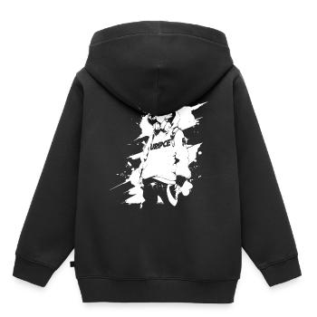 Shibuya's cool Cyberpunk Style Anime Boy Otaku - Kinder Premium Organic Hoodie - Schwarz - Hinten - AI Model Kid Male (0cm)