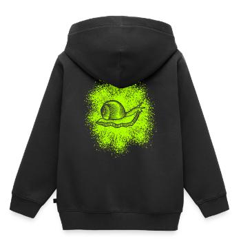 Cute snail with snail shell - Kids Premium Organic Hoodie - black - Back - AI Model Kid Male (0cm)