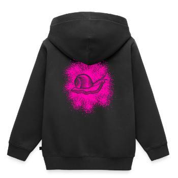 Cute snail with snail shell - Kids Premium Organic Hoodie - black - Back - AI Model Kid Male (0cm)