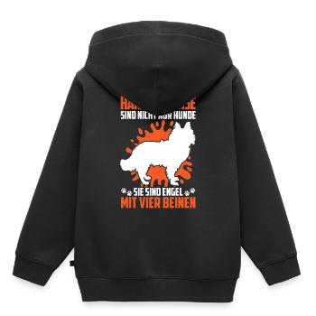 Harz Fox Not Only Dog Herding Dog Herding Fox - Kids Premium Organic Hoodie - black - Back - AI Model Kid Male (0cm)