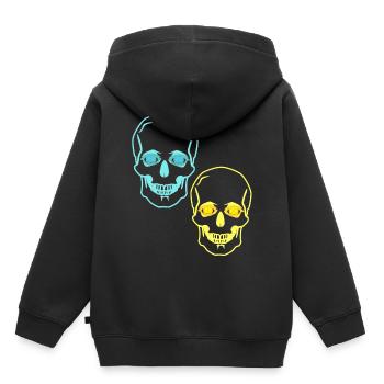 Schädel Totenköpfe Horror Fantasy Halloween Tod - Kinder Premium Organic Hoodie - Schwarz - Hinten - AI Model Kid Male (0cm)