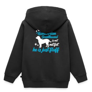 Le Sweathound hanovrien est tout simplement moelleux - Sweat Premium à capuche enfant bio - noir - Dos - AI Model Kid Male (0cm)