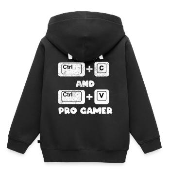 Lustiger Programmierer Web-Entwickler - Kinder Premium Organic Hoodie - Schwarz - Hinten - AI Model Kid Male (0cm)