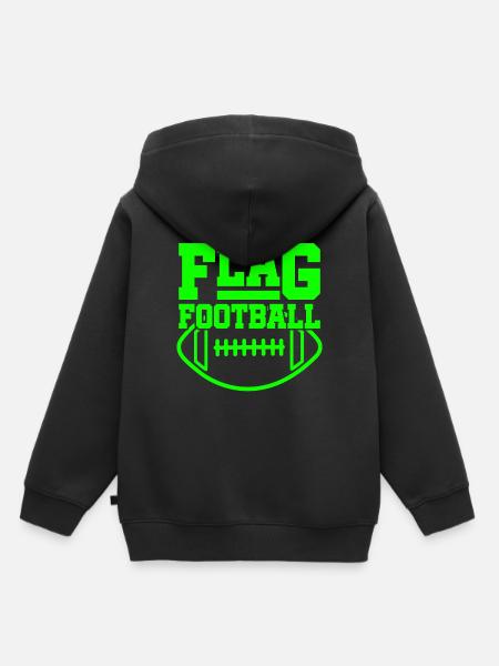 Flag Football - Kinder Premium Organic Hoodie - Schwarz