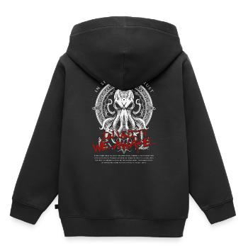 Unity Awake - Cthulhu Cult Lovecraft Necronomicon - Sweat Premium à capuche enfant bio - noir - Dos - AI Model Kid Male (0cm)