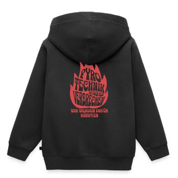 La pyrotechnie n’est pas un crime - Meme Spruch - Sweat Premium à capuche enfant bio - noir - Dos - AI Model Kid Male (0cm)