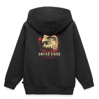 Unites States Citizenship United States America Eagle's Head - Kids Premium Organic Hoodie - black - Back - AI Model Kid Male (0cm)