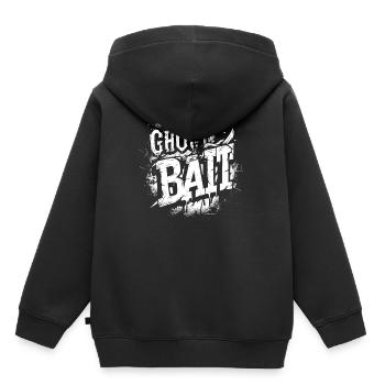 Appât fantôme Police hantée Appât fantôme | Paranormal - Sweat Premium à capuche enfant bio - noir - Dos - AI Model Kid Male (0cm)