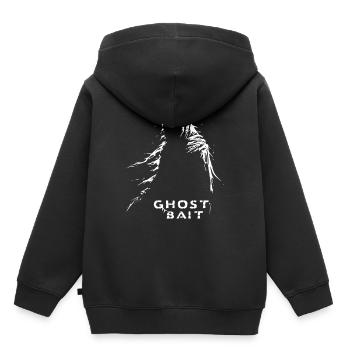 Ghost Bait Schatten Grim Reaper | Geisterjäger - Kinder Premium Organic Hoodie - Schwarz - Hinten - AI Model Kid Male (0cm)