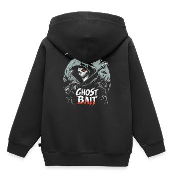 Appât fantôme Grim Reaper Appât fantôme | Paranormal - Sweat Premium à capuche enfant bio - noir - Dos - AI Model Kid Male (0cm)