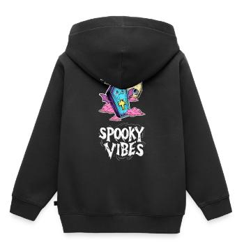 Cercueil volant avec des ailes de chauve-souris - Sweat Premium à capuche enfant bio - noir - Dos - AI Model Kid Male (0cm)