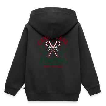 Partenaire de canne à sucre Look pour Noël - Sweat Premium à capuche enfant bio - noir - Dos - AI Model Kid Male (0cm)