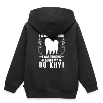 Thought of Do Khyi Tibetan Mastiff Tibetan Mastiff - Kids Premium Organic Hoodie - black - Back - AI Model Kid Male (0cm)