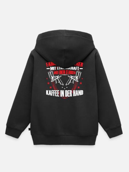 Fahrzeuglackierer mit Leidenschaft Lackierer - Kinder Premium Organic Hoodie - Schwarz