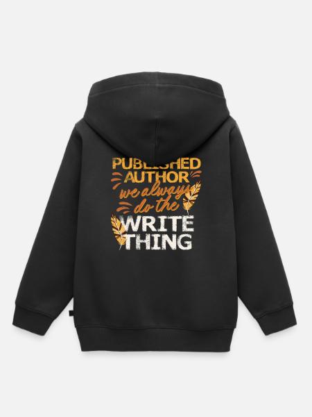 Autor Autoren - Kinder Premium Organic Hoodie - Schwarz