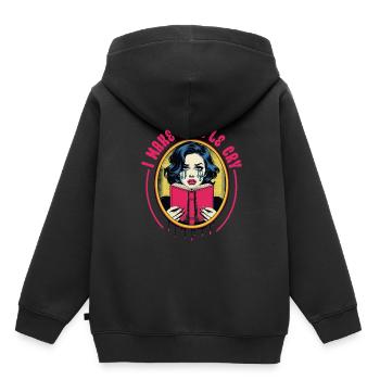 Autor Autoren I Make People Cry - Kinder Premium Organic Hoodie - Schwarz - Hinten - AI Model Kid Male (0cm)