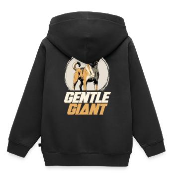 Kangal Hund Gentle Giant - Kinder Premium Organic Hoodie - Schwarz - Hinten - AI Model Kid Male (0cm)