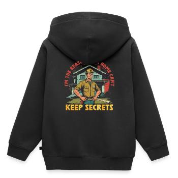 Arpenteur-géomètre en bâtiment Inspecteur en bâtiment - Sweat Premium à capuche enfant bio - noir - Dos - AI Model Kid Male (0cm)