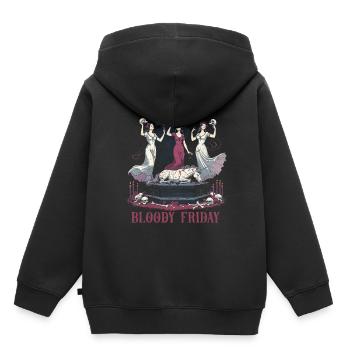 Occultisme Démonologie Tarot - Sweat Premium à capuche enfant bio - noir - Dos - AI Model Kid Male (0cm)