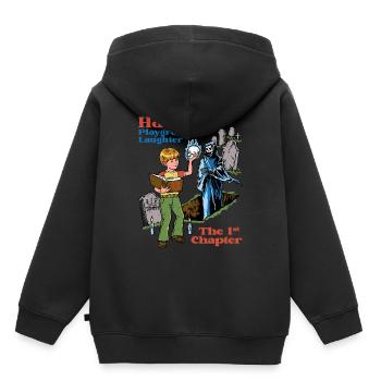 Occultisme Démonologie Tarot - Sweat Premium à capuche enfant bio - noir - Dos - AI Model Kid Male (0cm)
