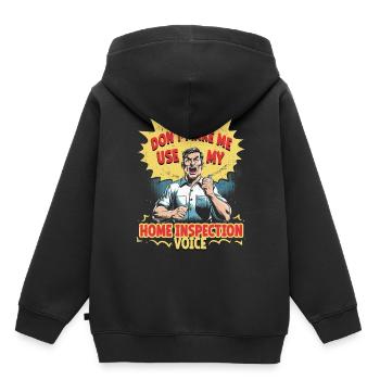Arpenteur-géomètre en bâtiment Inspecteur en bâtiment - Sweat Premium à capuche enfant bio - noir - Dos - AI Model Kid Male (0cm)