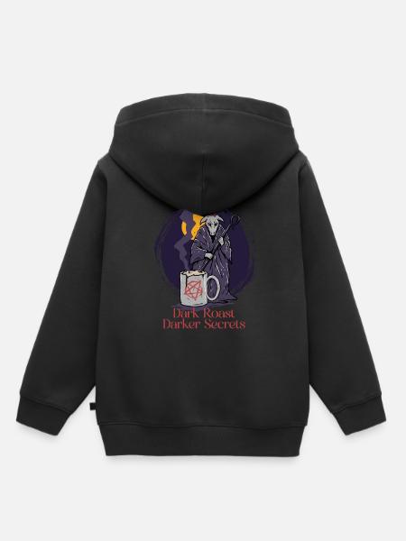Okkultismus Dämonologie Tarot Kaffee - Kinder Premium Organic Hoodie - Schwarz