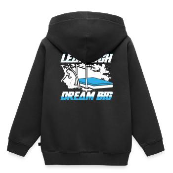 Stabhochsprung Stabspringer Stabhochspringer - Kinder Premium Organic Hoodie - Schwarz - Hinten - AI Model Kid Male (0cm)