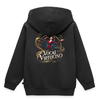 Karaoke Karaokesänger Vocal Virtuoso - Kinder Premium Organic Hoodie - Schwarz - Hinten - AI Model Kid Male (0cm)