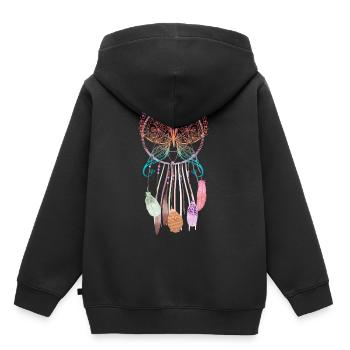 Schmetteling dream catcher hippie - Kids Premium Organic Hoodie - black - Back - AI Model Kid Male (0cm)