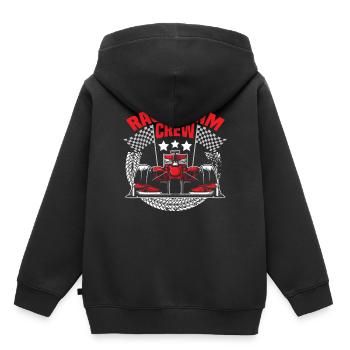 Racing car go-kart racing driver car - Kids Premium Organic Hoodie - black - Back - AI Model Kid Male (0cm)