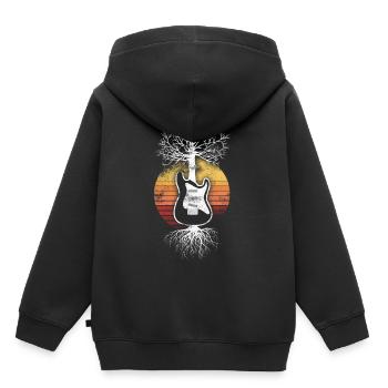 Rock Guitar Rock n Roll Music Guitarist Gift - Kids Premium Organic Hoodie - black - Back - AI Model Kid Male (0cm)