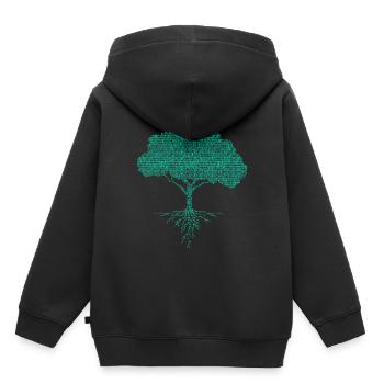 Informaticien informaticien informaticien - Sweat Premium à capuche enfant bio - noir - Dos - AI Model Kid Male (0cm)