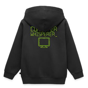 Informaticien informaticien informaticien - Sweat Premium à capuche enfant bio - noir - Dos - AI Model Kid Male (0cm)