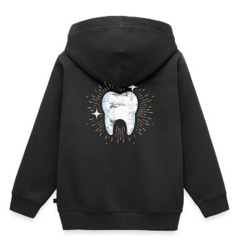 Zahn Zahnarzt Dental Hygiene Dentisten Halloween - Kinder Premium Organic Hoodie - Schwarz - Hinten - AI Model Kid Male (0cm)