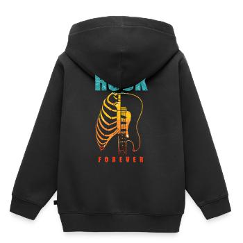 Rock and Roll Retro Rock n Roll music gift - Kids Premium Organic Hoodie - black - Back - AI Model Kid Male (0cm)