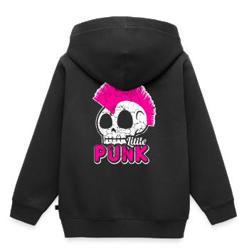 Punk rock musique punk rocker punks punk cadeau - Sweat Premium à capuche enfant bio - noir - Dos - AI Model Kid Male (0cm)