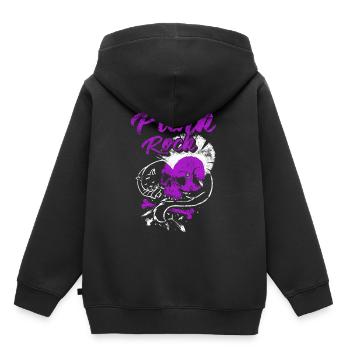 Punk rock punk punker musique rétro punks - Sweat Premium à capuche enfant bio - noir - Dos - AI Model Kid Male (0cm)