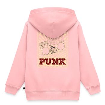 Punk Punks Punker Punkrock Punkrocker Anarchie - Kinder Premium Organic Hoodie - Rosa - Hinten - AI Model Kid Female (0cm)
